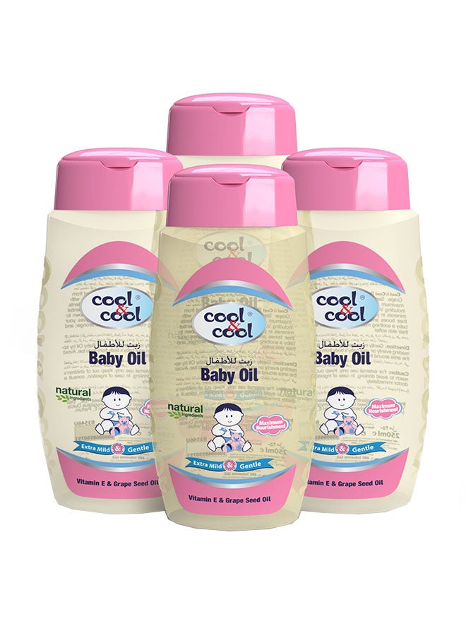 Cool Cool Baby Oil 250ml Pack Of 4