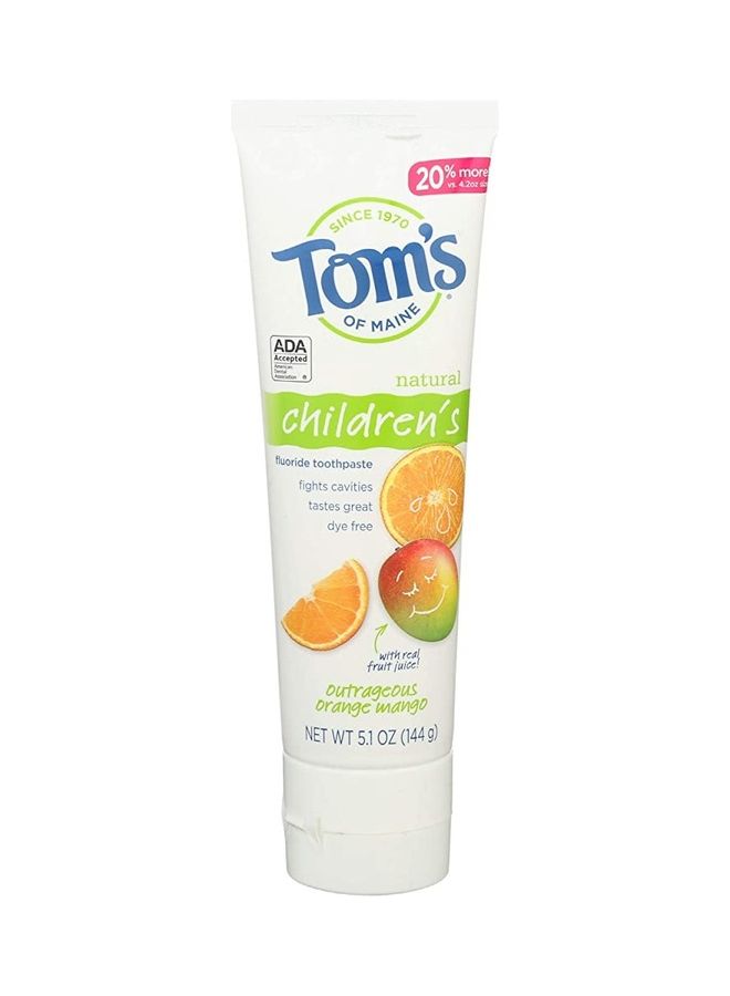 Natural Children's Fluoride Toothpaste