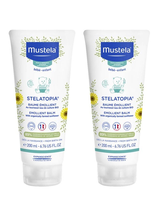 Stelatopia Emollient Baby Balm with Farmed Sunflower, Pack Of 2, 200ml+200ml