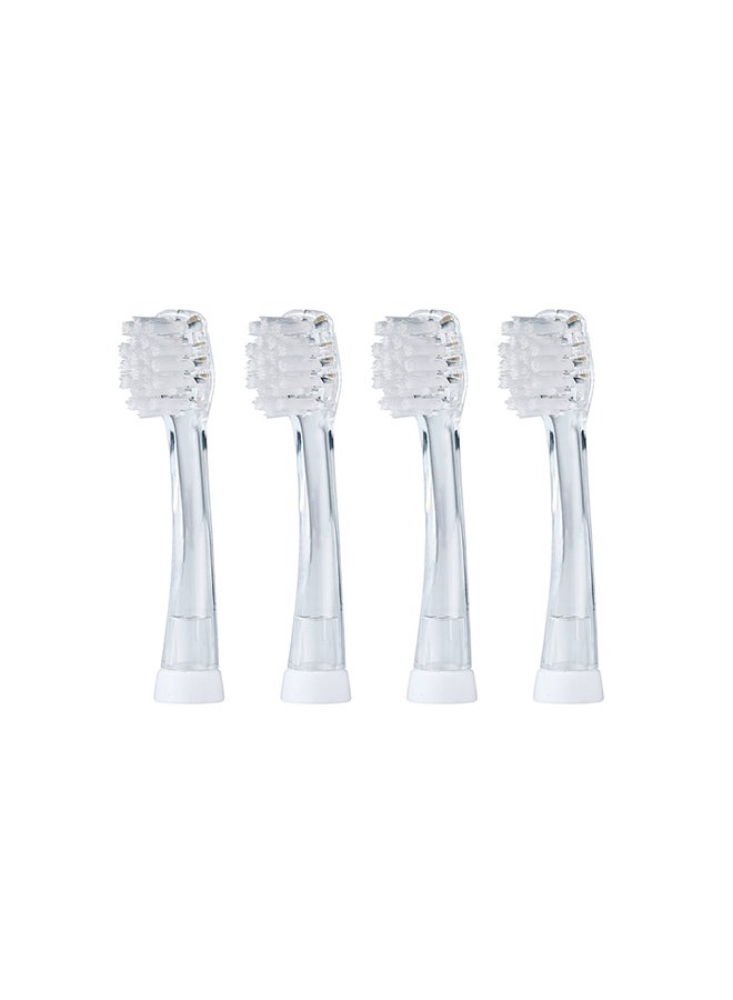 Kidz Sonic Replacement Brush Heads 3+Yrs - Pack Of 4