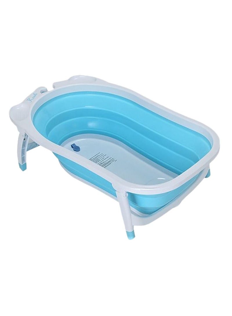 Pikkaboo Baby Foldable Portable Non-Slip Bath Tub - Blue