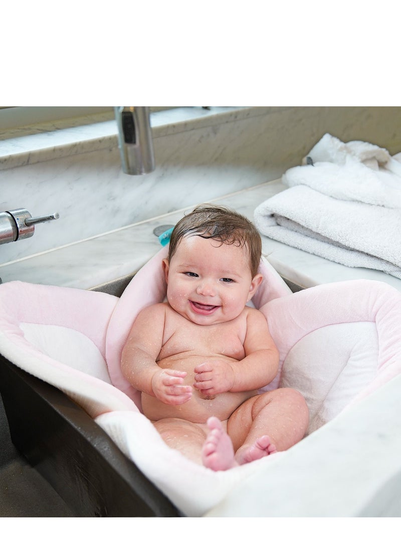 Bath Lotus with Snaps Light Pink/White/Gray