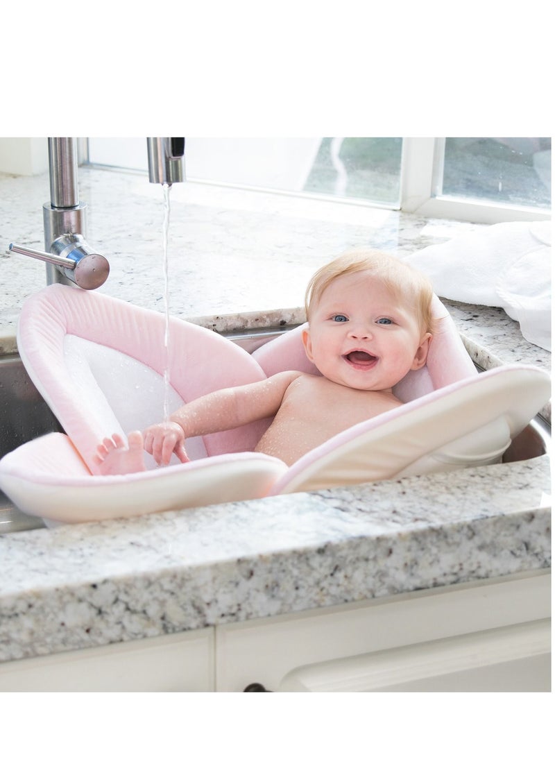 Bath Lotus with Snaps Light Pink/White/Gray