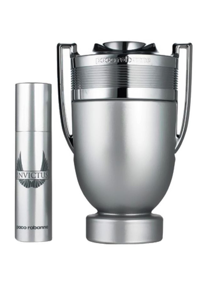 2-Piece Invictus EDT Set EDT 100 Ml, EDT Mini 10ml