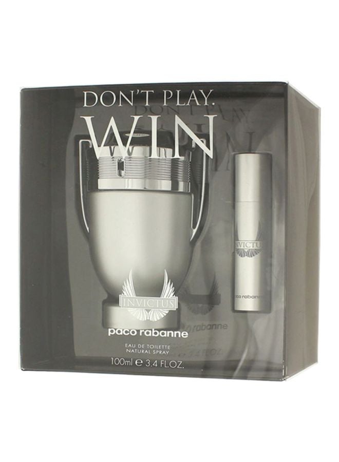 2-Piece Invictus EDT Set EDT 100 Ml, EDT Mini 10ml