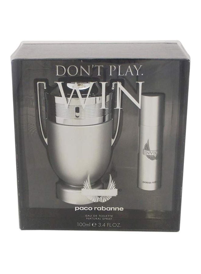 2-Piece Invictus EDT Set EDT 100 Ml, EDT Mini 10ml