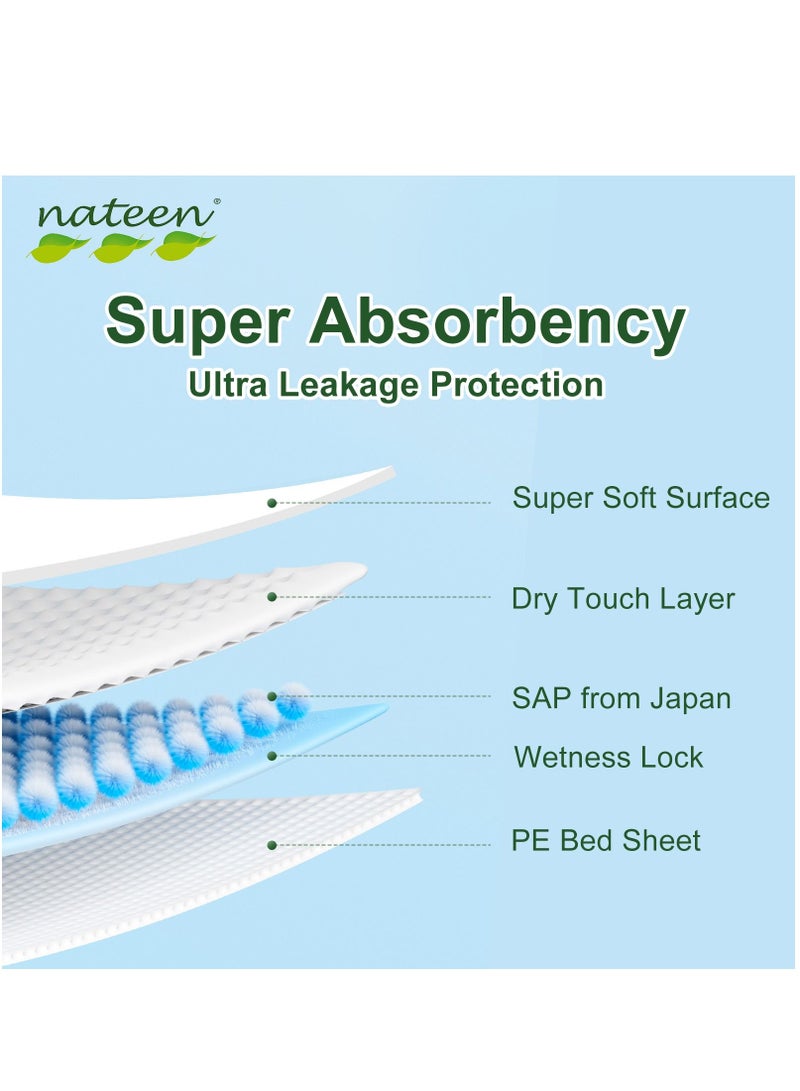 Nateen Premium Care Baby Diaper,Size 3 (4-9kg),Medium,72 Count Diapers,Super Absorbent,,Breathable Baby Diapers.