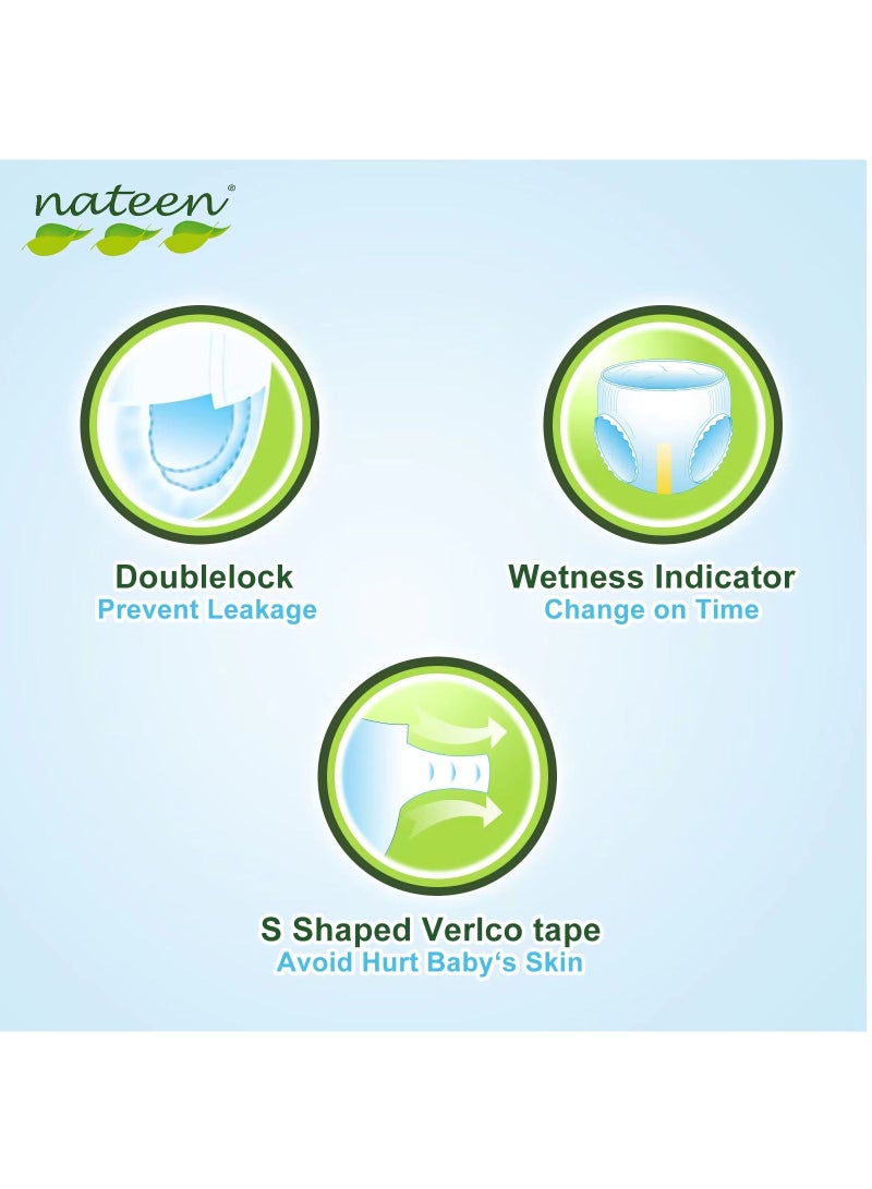 Premium Care Baby Diapers,Size 4 (7-18kg),64 Count Diapers,Large,Super Absorbent,Breathable Baby Diapers.
