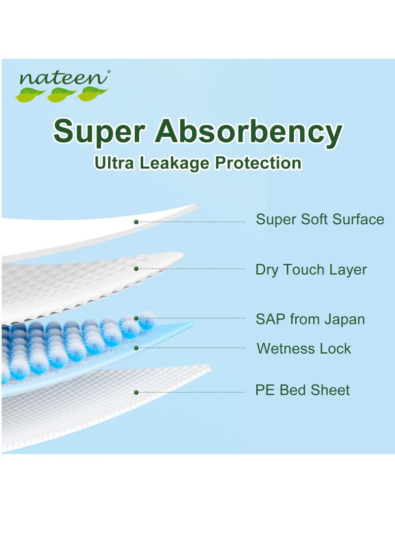 Premium Care Baby Diapers,Size 5 (12-25kg),X-Large,56 Count Diapers,Super Absorbency,Natural Breathable Baby Diapers.