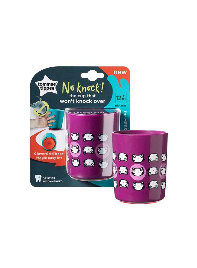 No Knock Toddler Cup Dog Blue – 190ml Spill-Proof Training Cup for Babies & Kids, Medium Size Anti-Spill Water Cup, Easy Grip, Baby Drinking Cup for Mealtime and Travel