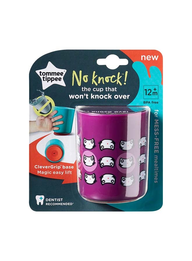 No Knock Toddler Cup Dog Blue – 190ml Spill-Proof Training Cup for Babies & Kids, Medium Size Anti-Spill Water Cup, Easy Grip, Baby Drinking Cup for Mealtime and Travel
