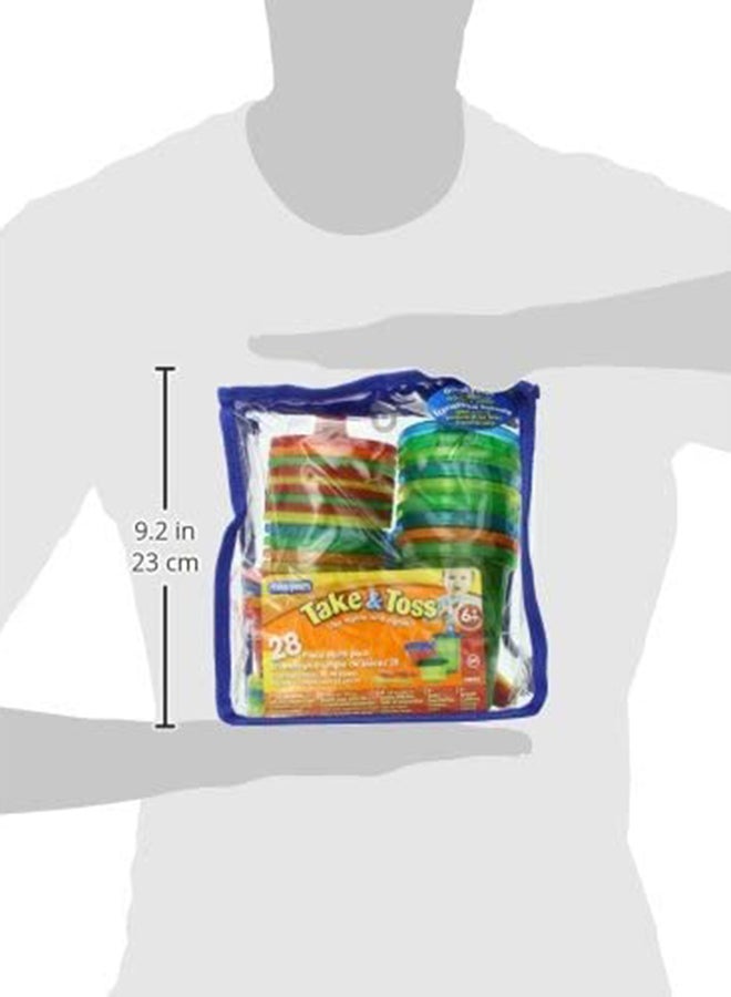 Take And Toss Sava Bag, Pack Of 28 - Multicolour