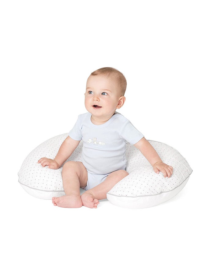 Boppy Pillow With Double-Side Slipcover Jersey 0-12M, Mod Geo