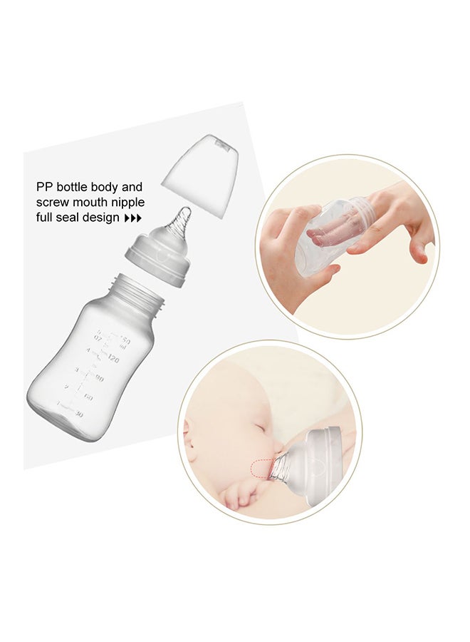 2-Piece Portable Double Electric Breastfeeding Breast Pump With Baby Bottles