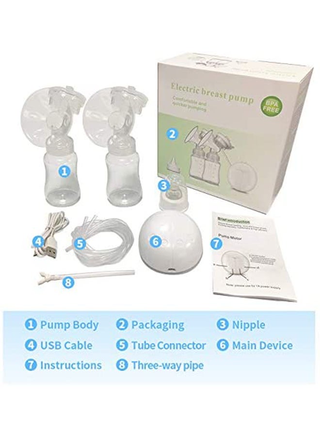 Dual Motor Electric Breast Pump WithSuction Set With 2 Modes And 9 Levels