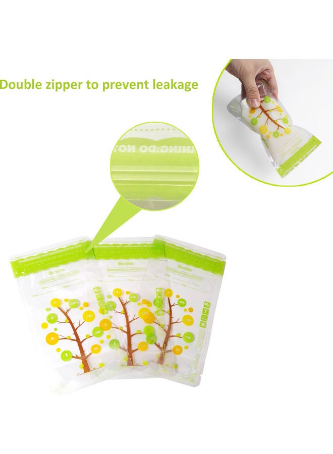 112-Piece Safe and Convenient Breast Milk Storage Fresh Bags With Leak-proof, Self Stand Design