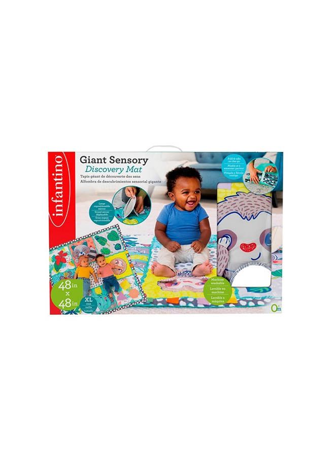 Giant Sensory Discovery Playmat/Playgym For Baby Suitable From 0 Months - Multicolour