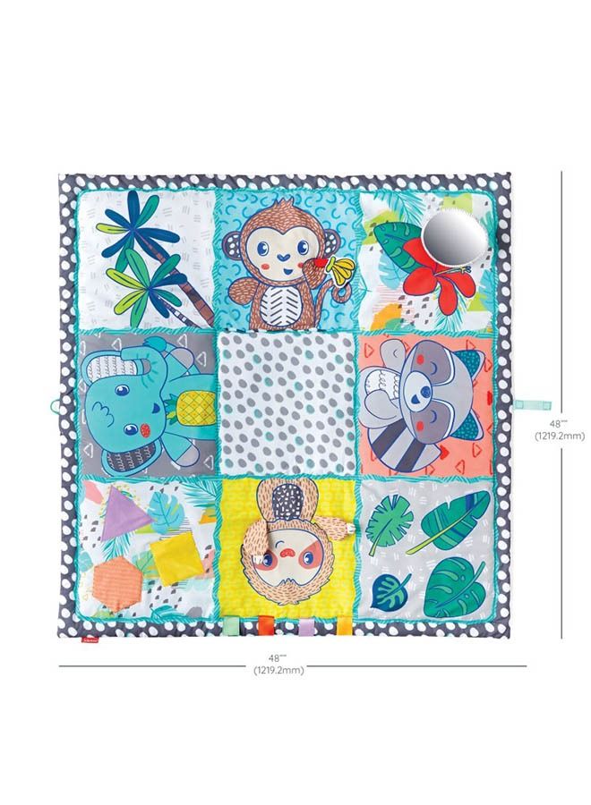 Giant Sensory Discovery Playmat/Playgym For Baby Suitable From 0 Months - Multicolour