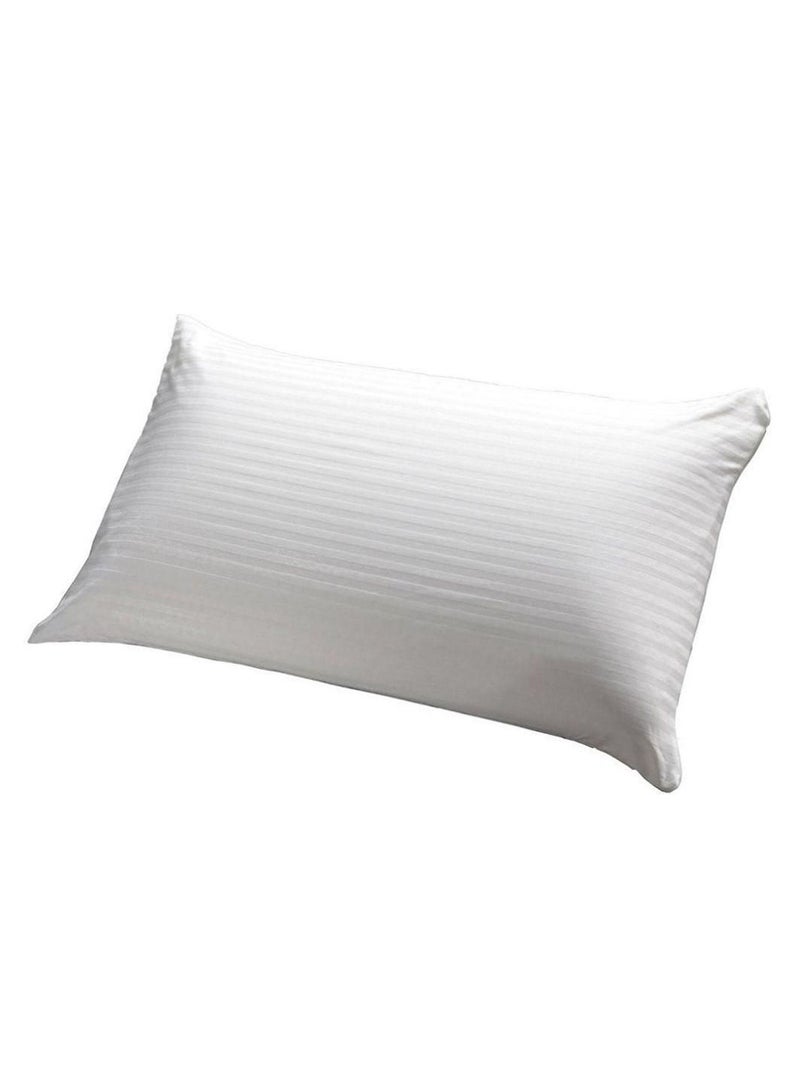 Pin Stripe Micro Fiber Pillow cotton White 50x75cm