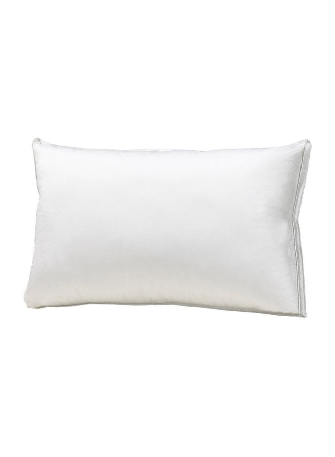 Plain Bed Pillow polyester White 68x43cm