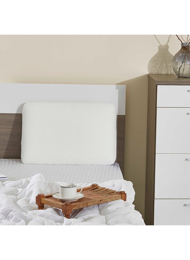 Cozy Memory Foam Pillow Polyester White 60 x 40cm