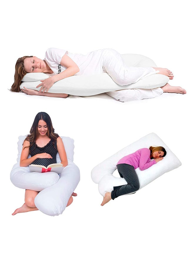 U Shape Multi-Functional Comfortable Maternity Pillow Polyester - Grey Polyester Grey 70x25x120cm