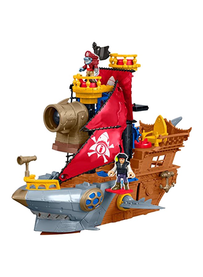 Fisher-Price Imaginext Shark Bite Pirate Ship Multicolour