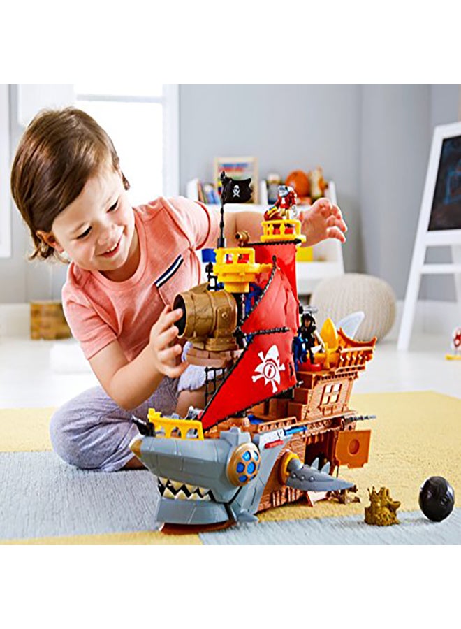 Fisher-Price Imaginext Shark Bite Pirate Ship Multicolour