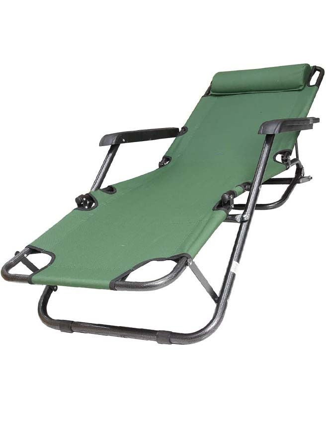 Foldable Lightweight Portable Camping Outdoor With Head-Rest And Pocket For Camping Picnic Beach Chair