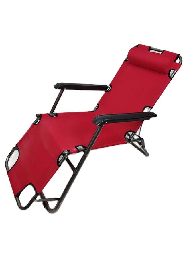 Foldable Lightweight Portable Camping Outdoor With Head-Rest And Pocket For Camping Picnic Beach Chair