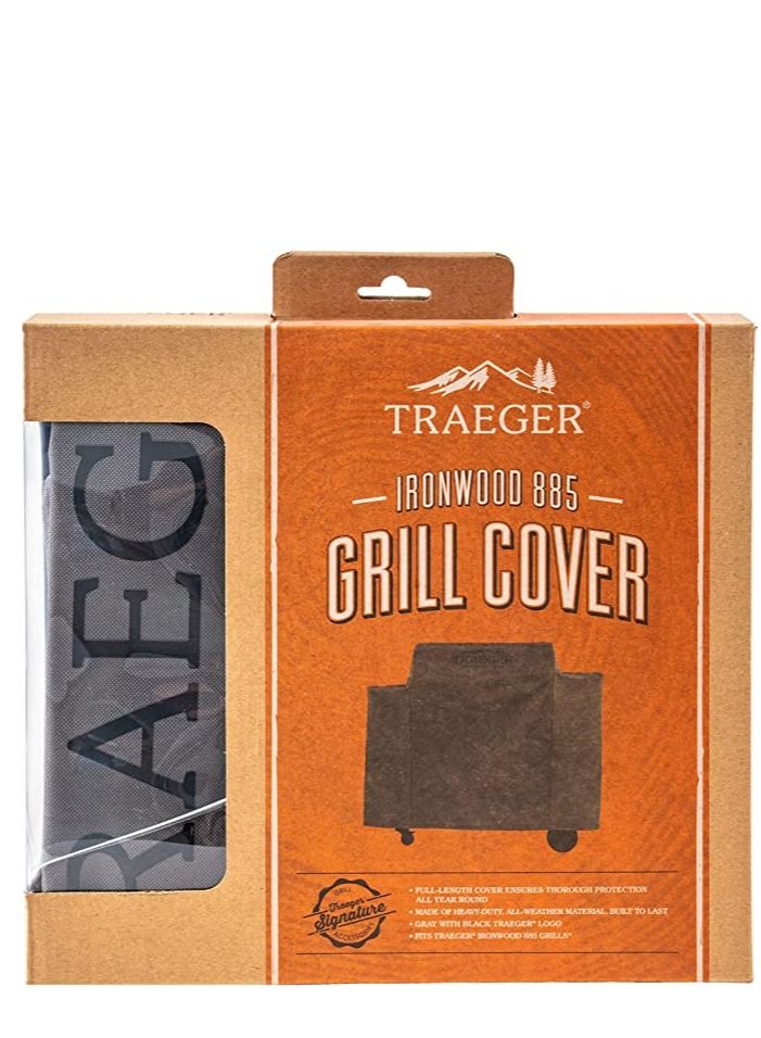 Full-Length Grill Cover for Ironwood 885, Grey