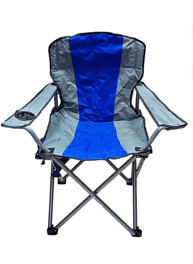 VIO Foldable Camping Chair Heavy duty/Picnic chair/Out Door Chair Hand Support with Cup Holder with Carry Bag Blue