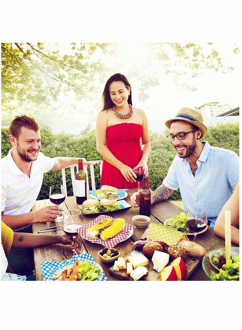 Sandwich Wrapper 6 Colors 300 Sheets 30 30cm 12 12 inch Paper Sandwich Paper Liners Food Basket Liners Wax Paper Deli Wrap Wax Paper Sheets for Wrapping Bread and Sandwiches