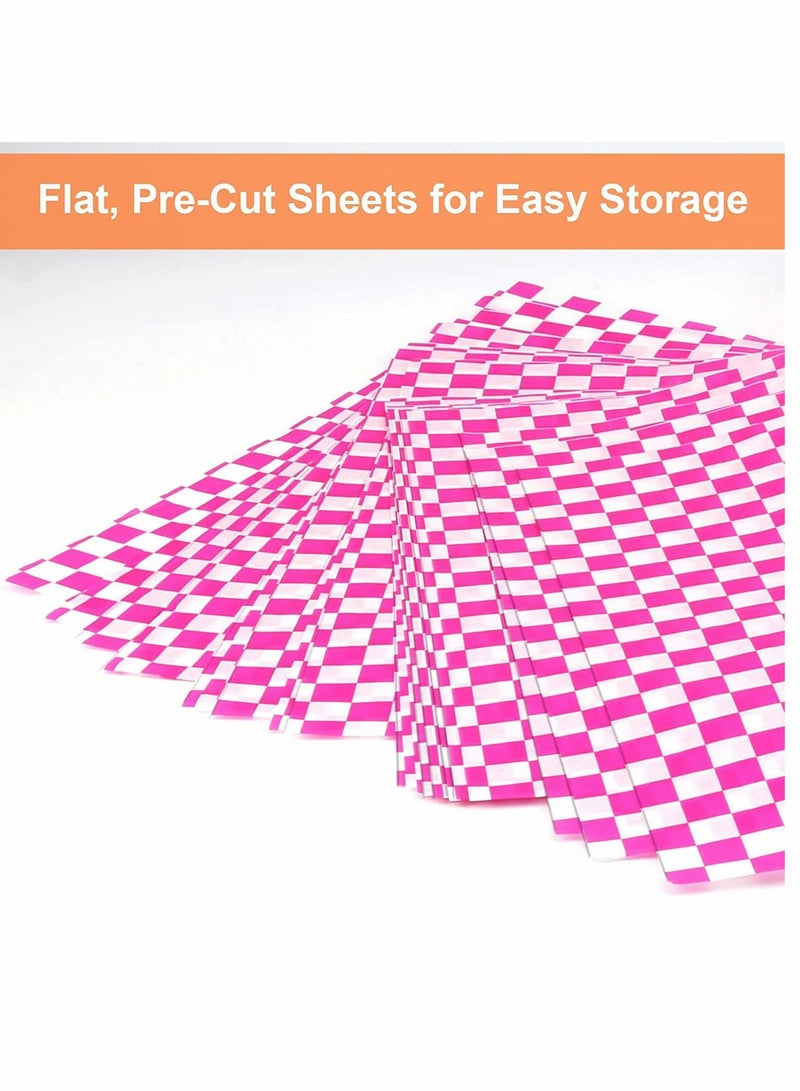 Sandwich Wrapper 6 Colors 300 Sheets 30 30cm 12 12 inch Paper Sandwich Paper Liners Food Basket Liners Wax Paper Deli Wrap Wax Paper Sheets for Wrapping Bread and Sandwiches