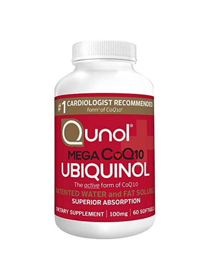 Mega CoQ10 Ubiquinol Dietary Supplement - 60 Softgels