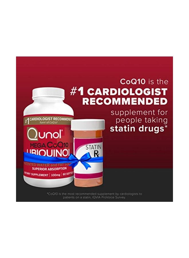 Mega CoQ10 Ubiquinol Dietary Supplement - 60 Softgels