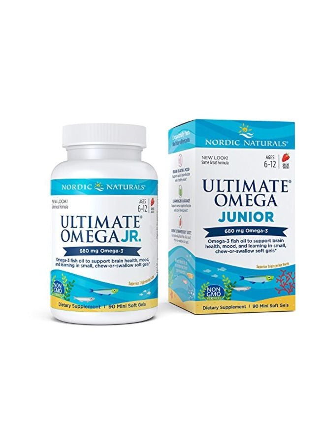 90-Piece Ultimate Omega Junior Soft Gels 680mg