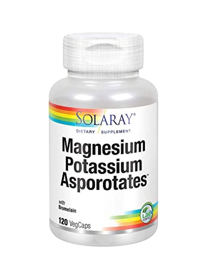 Magnesium Potassium Asporotates Dietary Supplement - 120 Capsules