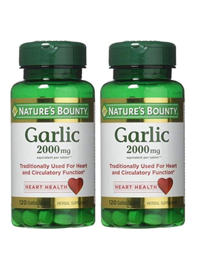 Pack Of 2 Garlic Herbal Supplement 240 Tablets