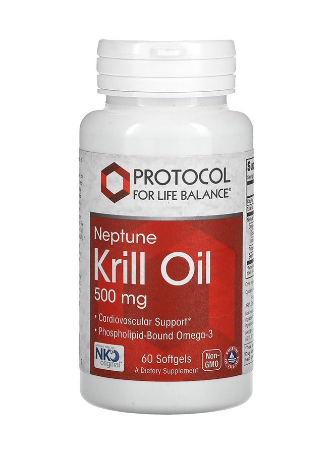 Neptune Krill Oil Dietary Supplement - 60 Softgels 250 mg