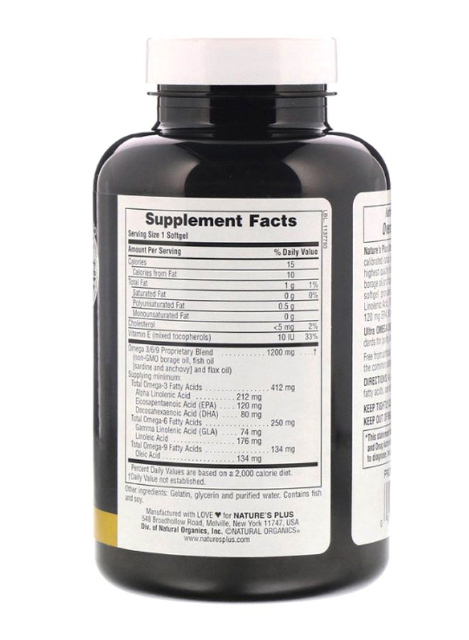 Ultra Omega 3/6/9 - 120 Softgels