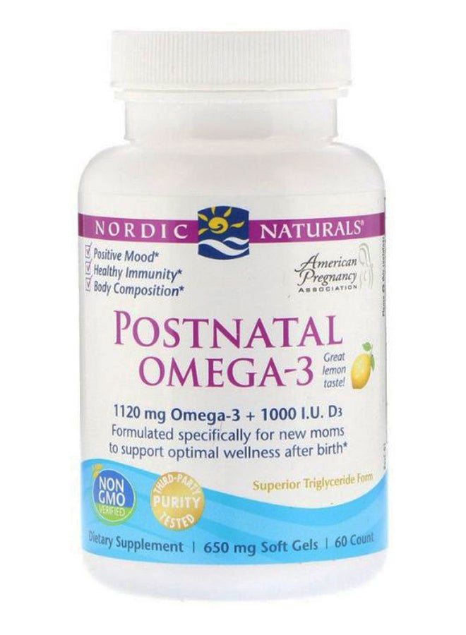 Great Lemon Postnatal Omega-3 - 60 Softgels