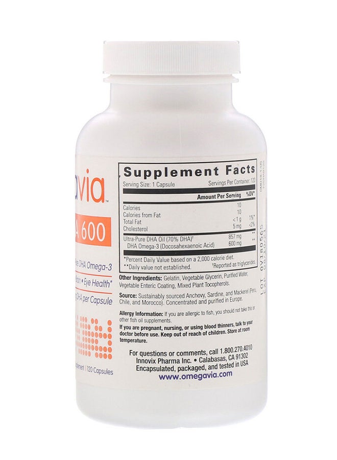 DHA 600 Omega-3 Capsules