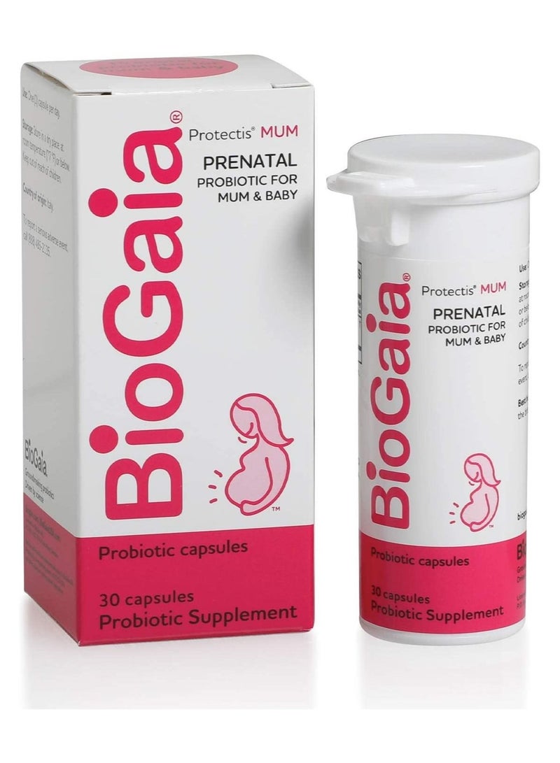 BioGaia Protectis Mum A Prenatal Probiotic Helpful for Mom & Baby 30 Capsules