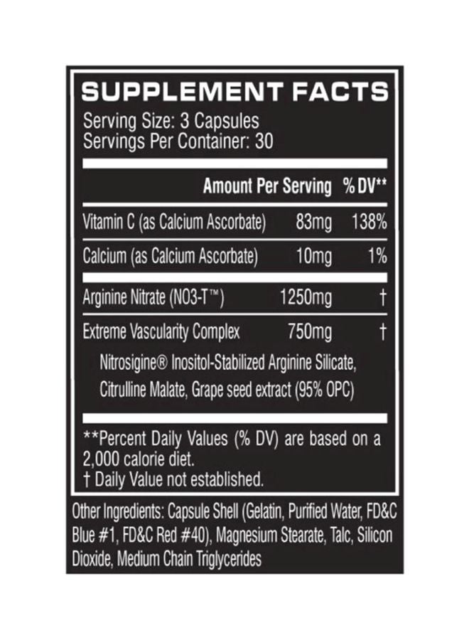 NO3 Chrome Dietary Supplement - Unflavored - 90 Capsules