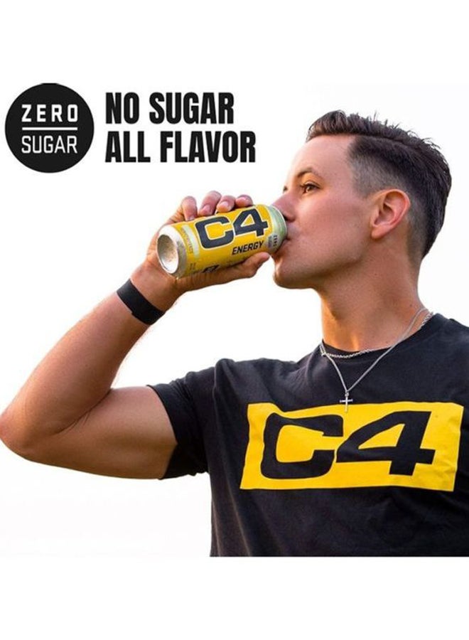 C4 Performance Energy Drink Zero Sugar Sport Plus Fitness Midnight Cherry 473ml - Pack of 12