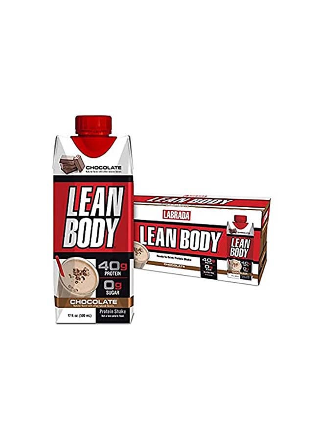 12-Piece Lean Body Ready To Drink Protein Shake-Chocolate