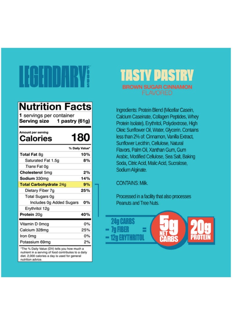 Tasty Pastry 61g Brown Sugar Cinnamon ( 1x10 )