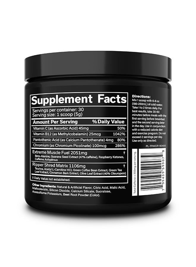 The Ripper Fat Burner Watermelon Candy - 30 Servings