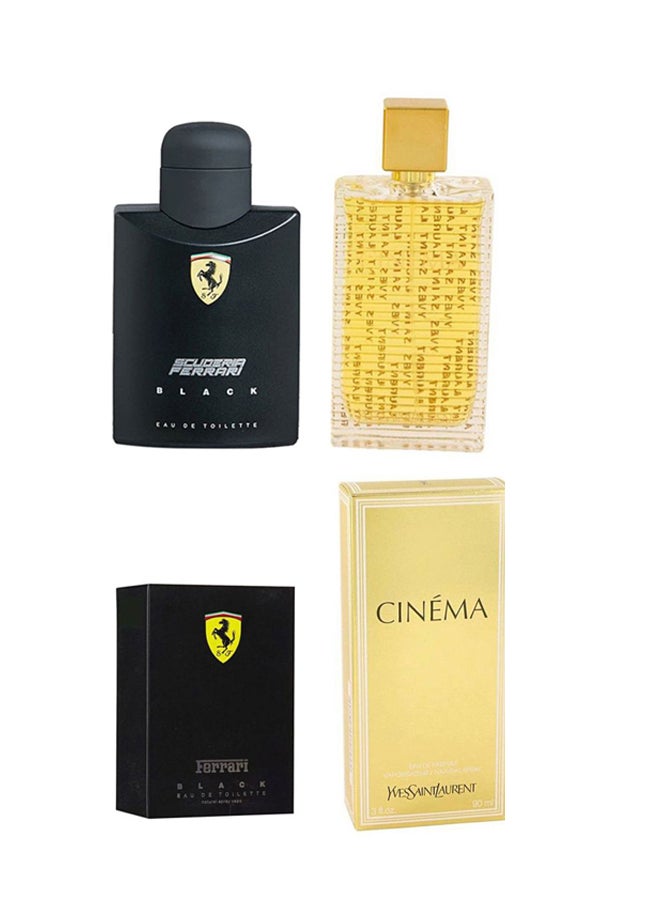 Cinema And Scuderia Black Gift Set EDP 90, EDT 125ml